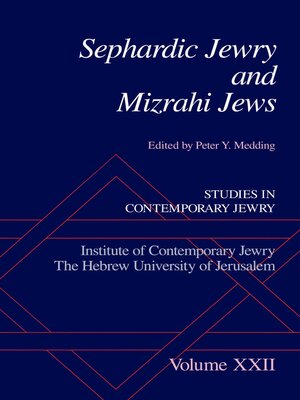 cover image of Sephardic Jewry and Mizrahi Jews